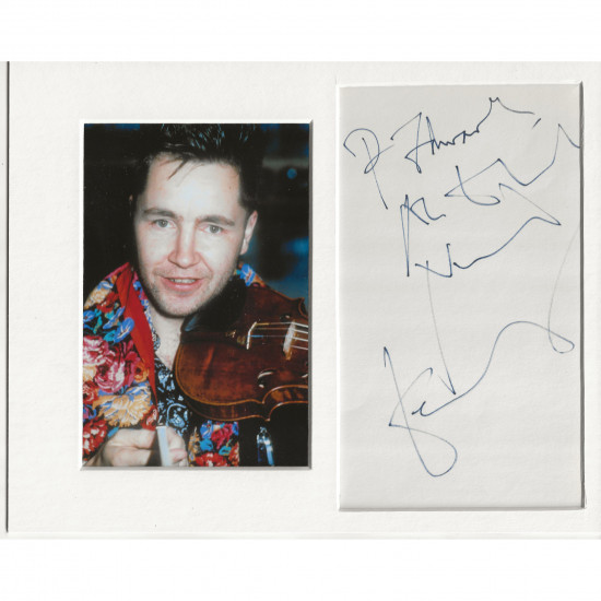 Nigel Kennedy signed genuine signature autograph display AFTAL