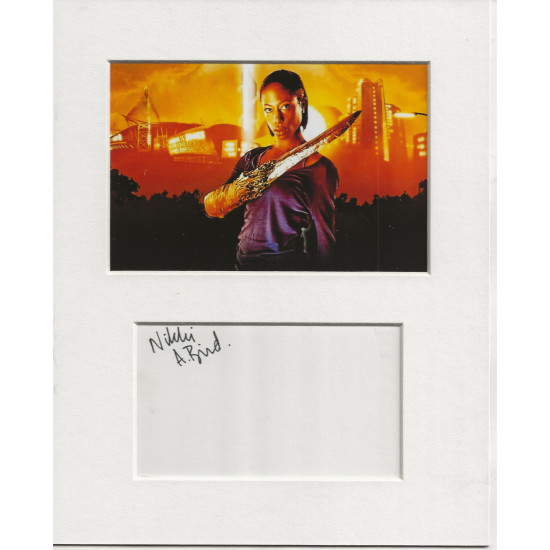 Nikki Amuka-Bird signed genuine signature autograph display UACC RD MANUSCRIPT SOCIETY