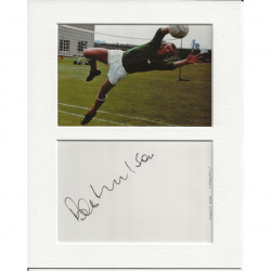 Bob Wilson signed genuine signature autograph display AFTAL