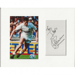 Chris Waddle signed genuine signature autograph display AFTAL