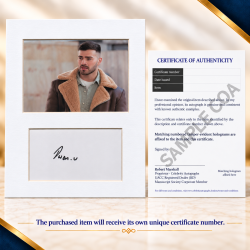 Owen Warner signed genuine signature autograph display UACC RD MANUSCRIPT SOCIETY