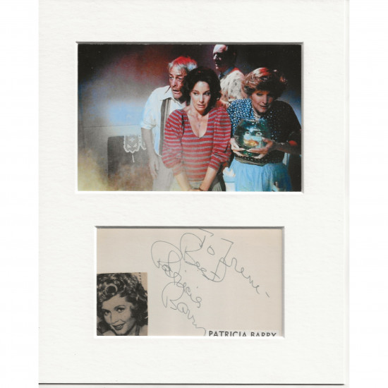 Patricia Barry signed genuine signature autograph display AFTAL