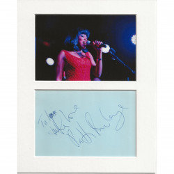 Patti Boulaye signed genuine signature autograph display AFTAL