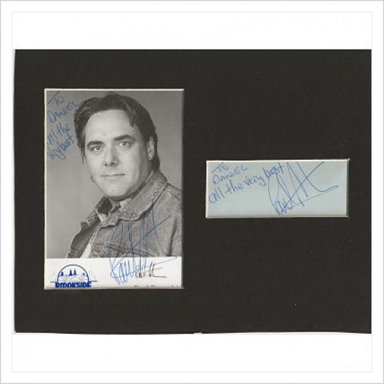 Paul Broughton signed genuine signature autograph display AFTAL