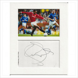 Paul Ince signed genuine signature autograph display AFTAL