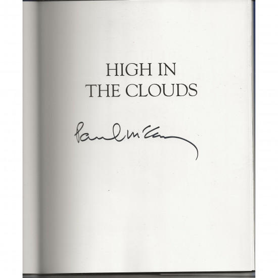 Paul McCartney signed genuine signature autograph book AFTAL