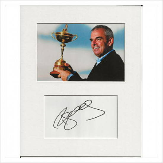 Paul McGinley signed genuine signature autograph display AFTAL
