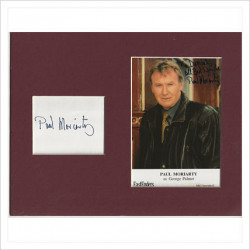 Paul Moriarty signed genuine signature autograph display AFTAL