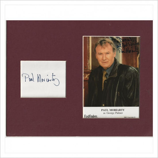 Paul Moriarty signed genuine signature autograph display AFTAL