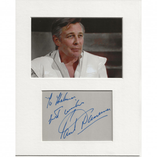 Paul Daneman signed genuine signature autograph display AFTAL