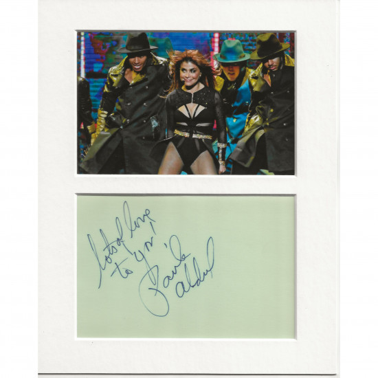 Paula Abdul signed genuine signature autograph display AFTAL