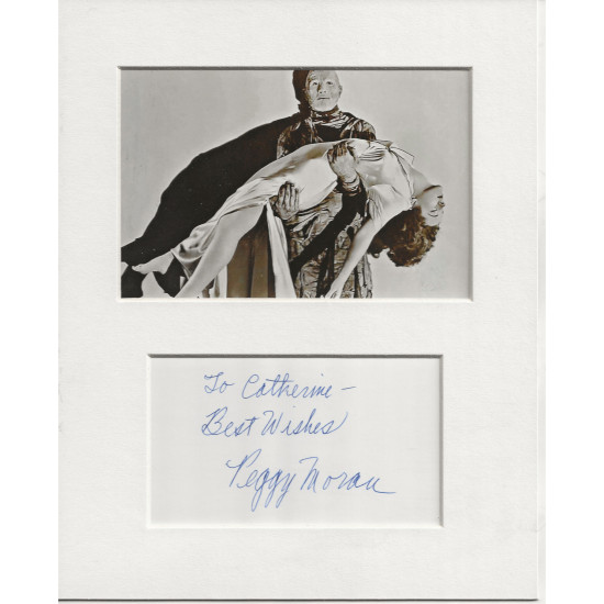 Peggy Moran signed genuine signature autograph display UACC RD MANUSCRIPT SOCIETY