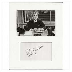 Peter Dimmock signed genuine signature autograph display AFTAL