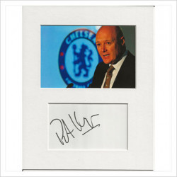 Peter Kenyon signed genuine signature autograph display AFTAL