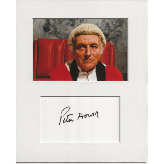 Peter Howell signed genuine signature autograph display UACC RD MANUSCRIPT SOCIETY