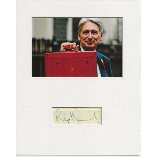 Philip Hammond signed genuine signature autograph display UACC RD AFTAL