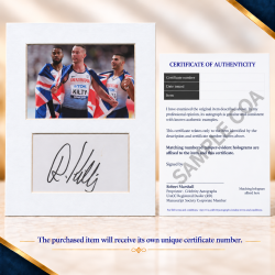 Richard Kilty signed genuine signature autograph display UACC RD MANUSCRIPT SOCIETY