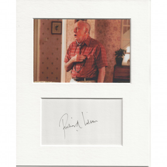 Richard Wilson signed genuine signature autograph display AFTAL