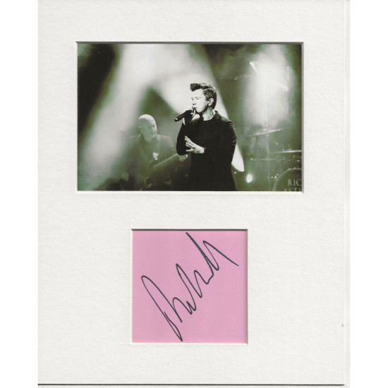 Rick Astley signed genuine signature autograph display UACC RD AFTAL