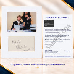 Robert Duncan signed genuine signature autograph display UACC RD MANUSCRIPT SOCIETY
