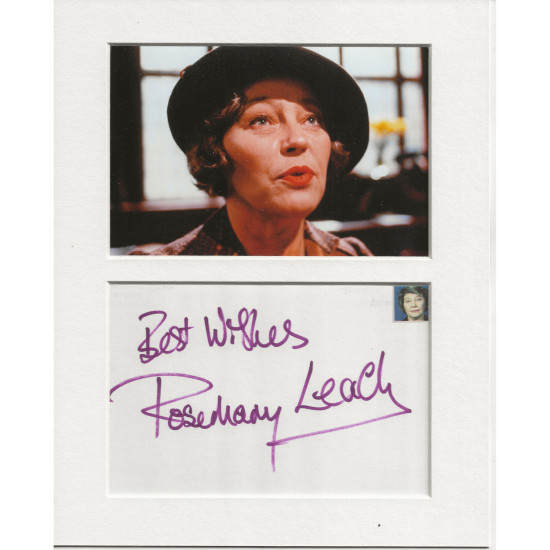 Rosemary Leach signed genuine signature autograph display UACC RD AFTAL