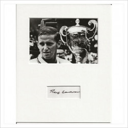 Roy Emerson signed genuine signature autograph display AFTAL