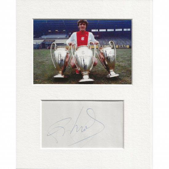 Ruud Krol signed genuine signature autograph display AFTAL