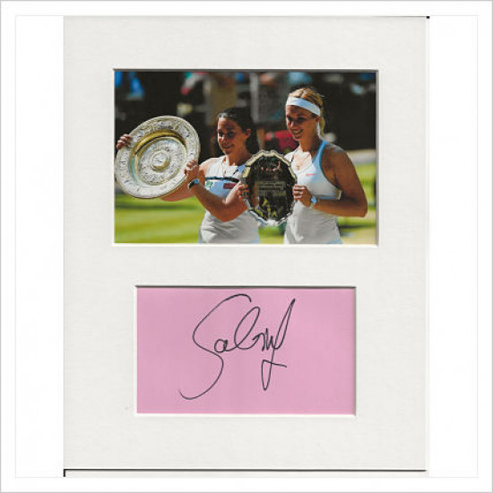 Sabine Lisicki signed genuine signature autograph display AFTAL