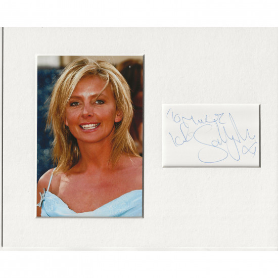 Sally Meen signed genuine signature autograph display AFTAL