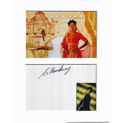 Sarita Choudhury signed genuine signature autograph display UACC RD MANUSCRIPT SOCIETY