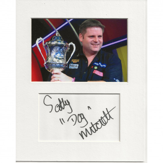 Scott Mitchell signed genuine signature autograph display AFTAL