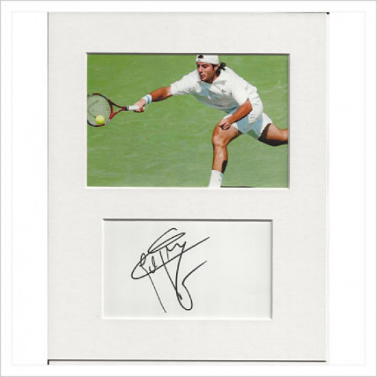 Sebastien Grosjean signed genuine signature autograph display AFTAL
