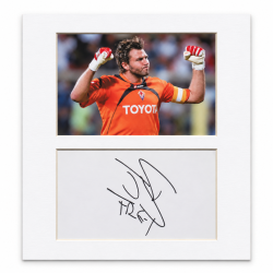 Sebastien Frey signed genuine signature autograph display UACC RD MANUSCRIPT SOCIETY