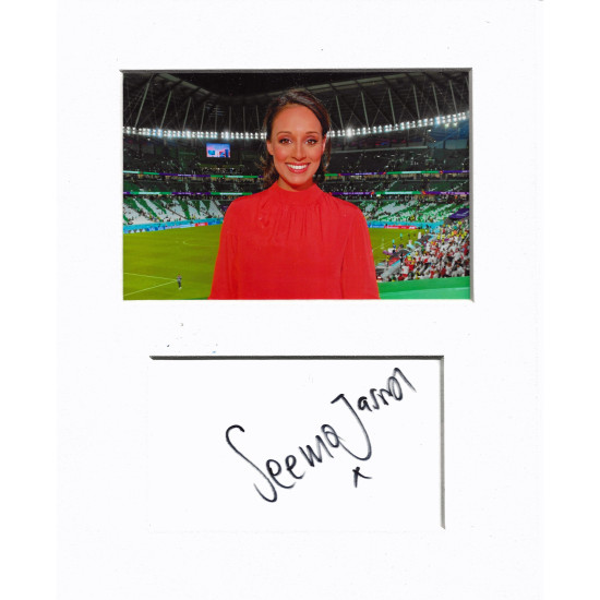 Seema Jaswal signed genuine signature autograph display UACC RD MANUSCRIPT SOCIETY