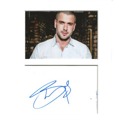 Shayne Ward signed genuine signature autograph display UACC RD MANUSCRIPT SOCIETY
