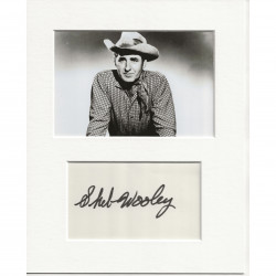 Sheb Wooley signed genuine signature autograph display AFTAL