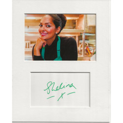 Shelina Permalloo signed genuine signature autograph display UACC RD MANUSCRIPT SOCIETY