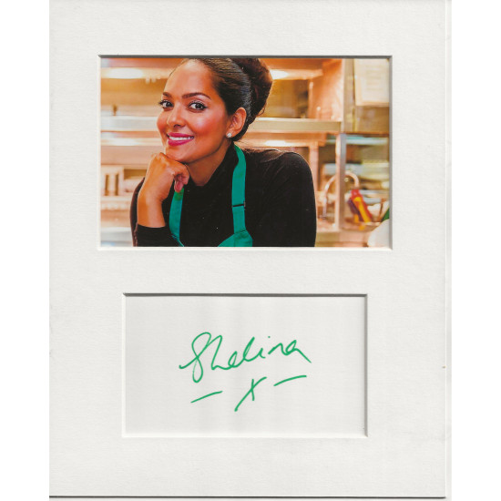 Shelina Permalloo signed genuine signature autograph display UACC RD MANUSCRIPT SOCIETY