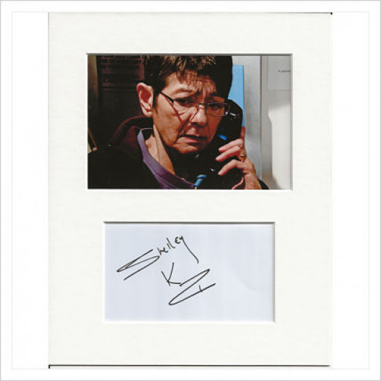 Shelley King signed genuine signature autograph display AFTAL
