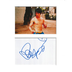 Stephen Chow signed genuine signature autograph display UACC RD MANUSCRIPT SOCIETY