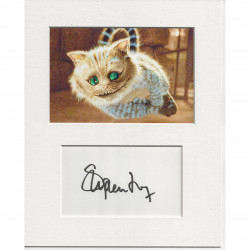 Stephen Fry signed genuine signature autograph display AFTAL