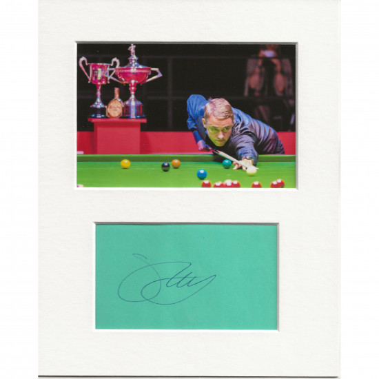 Stephen Hendry signed genuine signature autograph display AFTAL