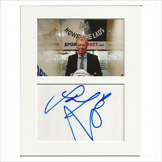 Steve McClaren signed genuine signature autograph display AFTAL