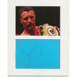 Steve Collins signed genuine signature autograph display UACC RD AFTAL