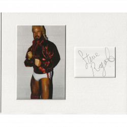 Steve Regal signed genuine signature autograph display AFTAL