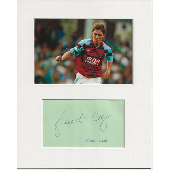 Stuart Gray signed genuine signature autograph display UACC RD AFTAL