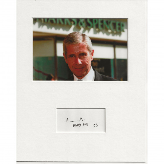 Stuart Rose  signed genuine signature autograph display AFTAL