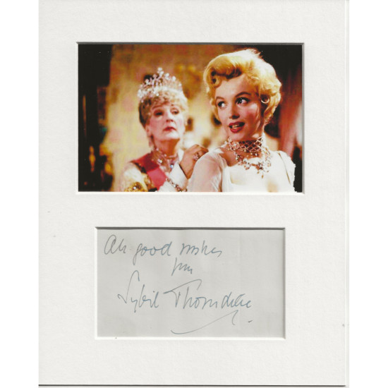 Sybil Thorndike signed genuine signature autograph display UACC RD AFTAL