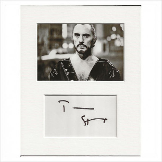 Terence Stamp signed genuine signature autograph display AFTAL