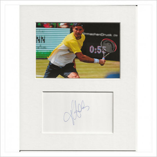 Tommy Haas signed genuine signature autograph display AFTAL